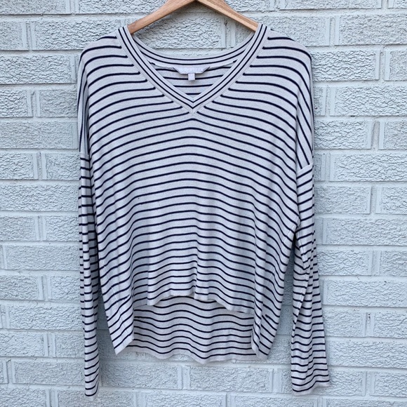Athleta Retreat Stripe Silk Cashmere Blend Sweater - Picture 3 of 13